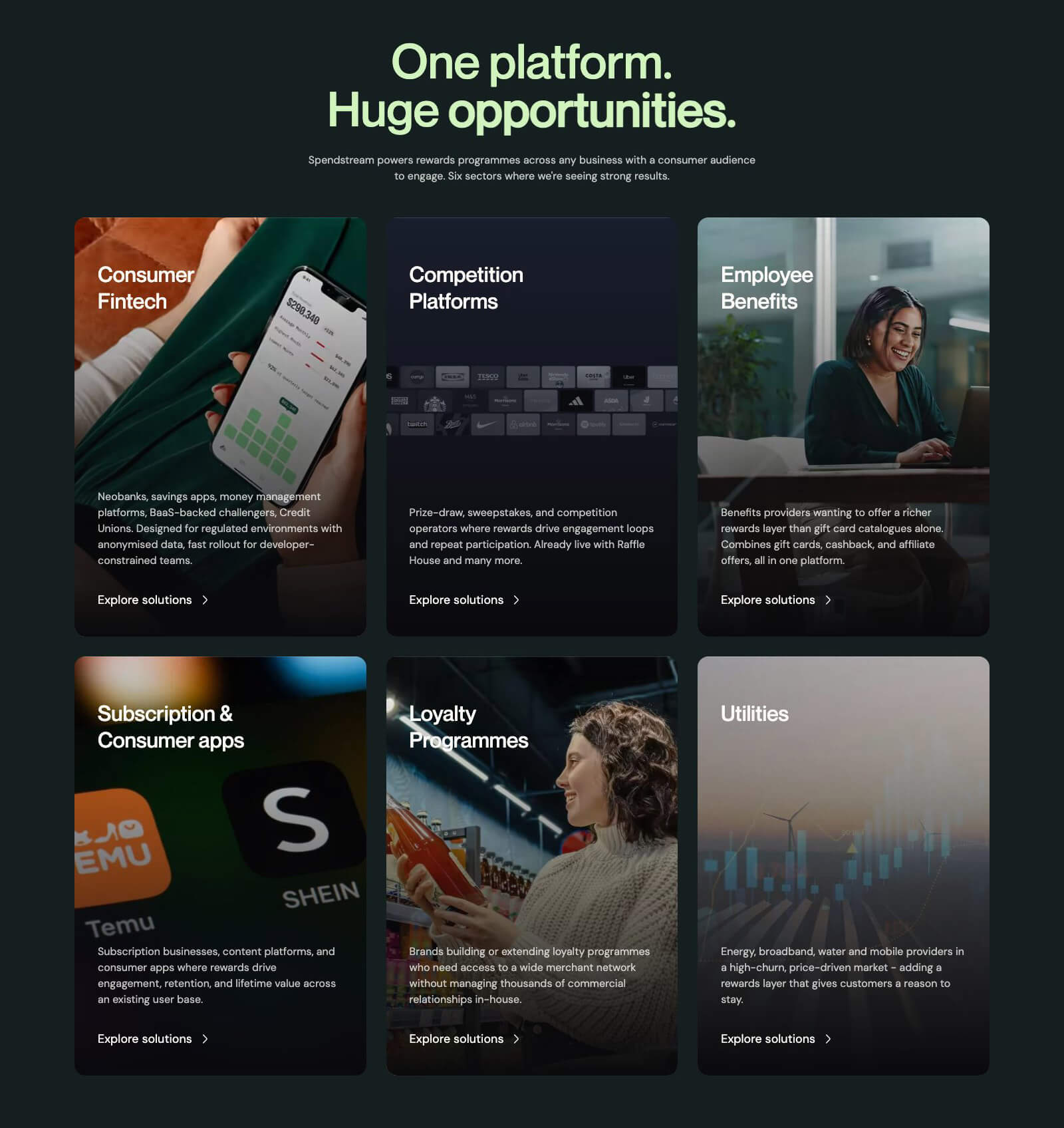 Spendstream – one platform, huge opportunities across fintech, competition platforms, employee benefits, subscription apps, loyalty programmes and utilities